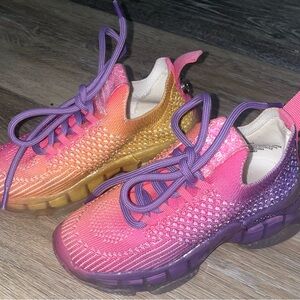 Steve Madden Little Girl Sneakers – Pink & Purple –9